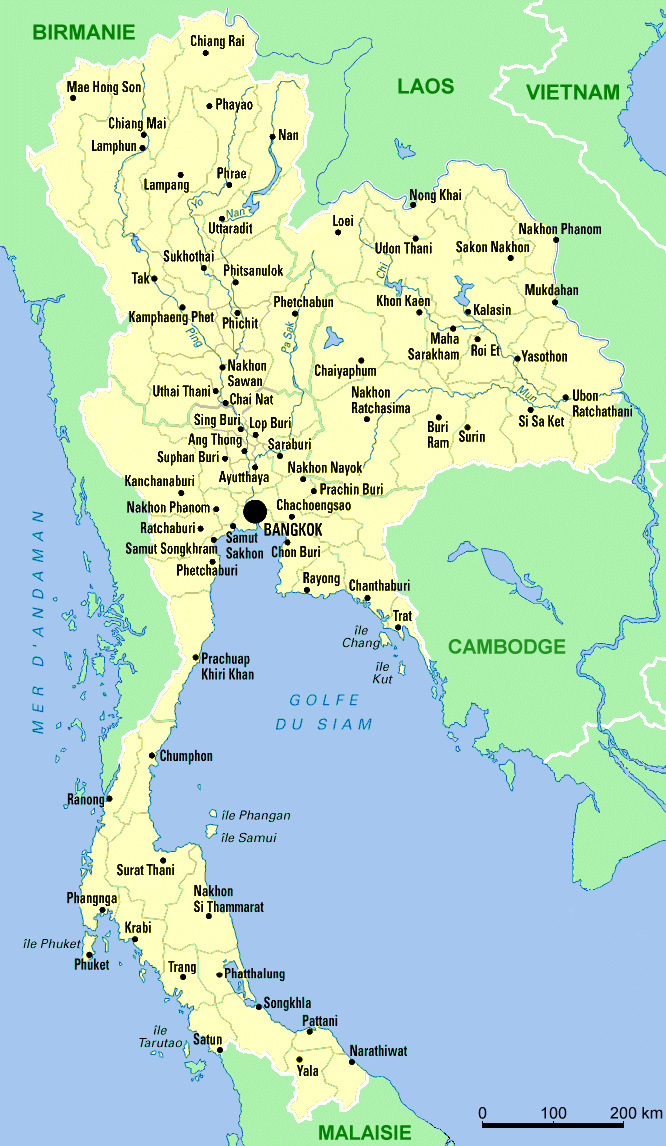 thailande carte
