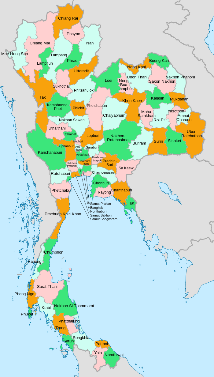 Carte des province - Wikipedia